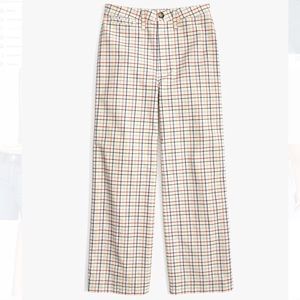 Emmett Wide Leg Pants in Rainbow Windowpane